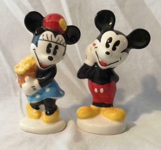 Walt Disney Treasure Craft Mickey & Minnie Mouse Salt & Pepper S&p Shakers