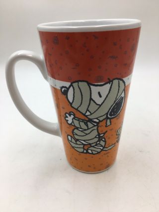 Peanuts Snoopy & Woodstock Halloween Coffee Cup Large Coco Mug 6  Tall - Mummy