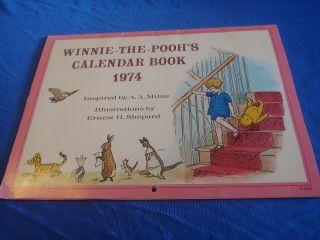Vintage 1974 Winnie - The - Pooh 