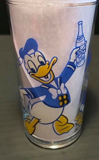 1950’s Walt Disney Donald Duck Beverage Drinking Glass Tumbler