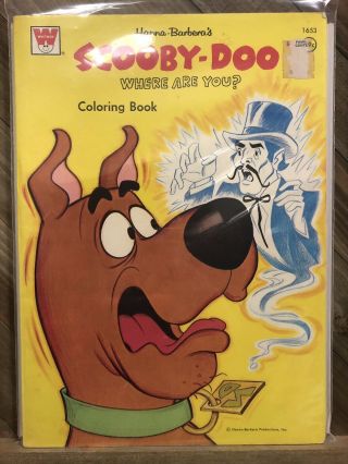 Vintage 1979 Scooby - Doo Where Are You? Coloring Book 1653