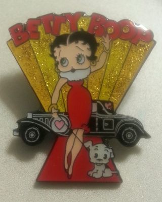 Betty Boop Red Carpet Glitter Lapel Pin