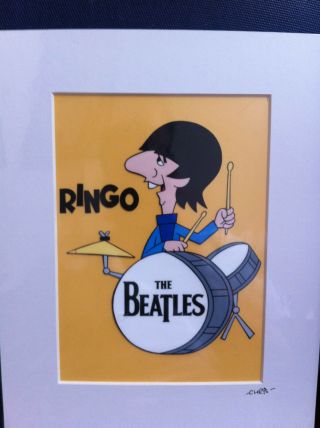 The Beatles - Ringo Starr - Hand Drawn & Hand Painted Cel