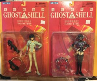 1998 Ghost In The Shell: 2 Figures Set_white Out,  Hard Disk_motoko Kusanagi Moc