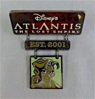 Old Le Disney Pin 100 Years Of Dreams 35 Atlantis The Lost Empire Milo Thatch