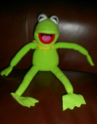 Walt Disney World Muppet Vision 3d Kermit The Frog Plush Beanie 12 " Euc