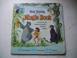 1967 Early Read Along Book & Record Walt Disney 