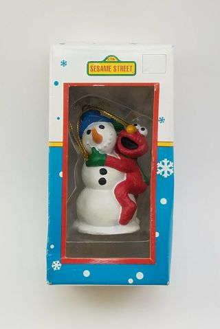 Sesame Street Jim Henson Kurt Adler Christmas Ornament Elmo Snowman Htf