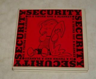 1963 Security Is A Thumb And A Blanket Charles M Schulz Peanuts Hc Book W Jacket