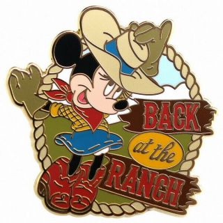Disney Adventures By Disney Mickey Back Of The Ranch Pin Only
