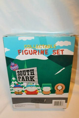 South Park Kenny Kyle Stan Cartman Collectable Figurine Set MIB Fun 4 All 1998 2