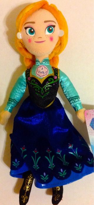 Disney Frozen Anna Princess Plush Doll Frozen Movie Cute Soft Girls Toy