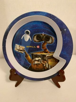 Disney Pixar Wall - E Eve Robot Melamine Plastic Child Dinner Plate Zak Designs