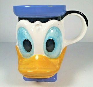 Donald Duck Disney Ceramic 3d Coffee / Tea Mug Adorable B1