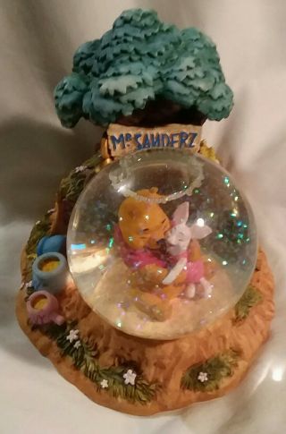 Disney Store Snow Globe Glitter Winnie The Pooh Piglet Tree House Friends