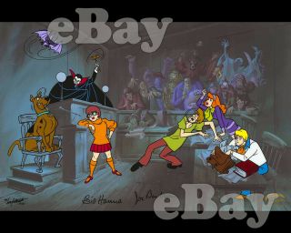 Rare Scooby Doo Cartoon Color Tv Photo Hanna Barbera Studios Haunted Courtroom