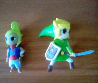 The Legend Of Zelda Wind Waker Link & Tetra World Of Nintendo Action Figures