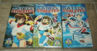 3 Battle Athletes Japanese Classic English Sub Title Anime Vhs