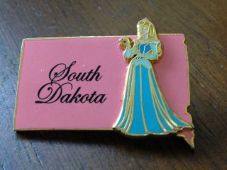 Disney State Character South Dakota Aurora Sleeping Beauty Pin