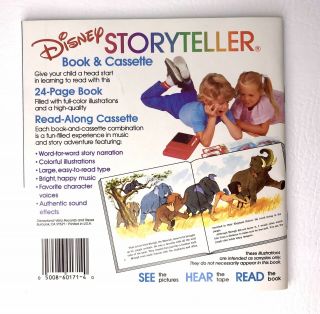 Disney Storyteller The Small One Read Along Book and Cassette Tape 256DC 1987 3