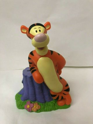 Disney Applause Tigger Coin Bank Winnie The Pooh Acre Tree Animal N8.  5 In