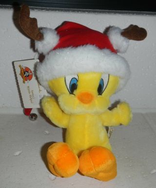 Nwt Looney Tunes Tweety Bird Plush Christmas Santa Wittle Little Helper Hallmark