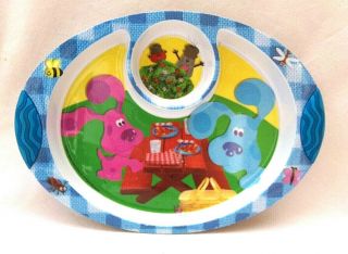 Blues Clues 9 " Melamine Plastic Childrens Collector Section Plate