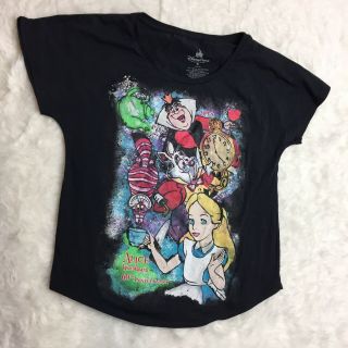 Disney Parks Womens Top Alice In Wonderland T Shirt Size Medium O1