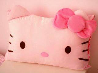Cute Hello Kitty Bow Pillow Case Cover Girl Kid Bedroom Christmas Gift