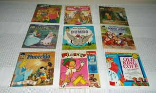 Nine Children Records & Books Walt Disney,  Barbie,  The Hobbit And More Read