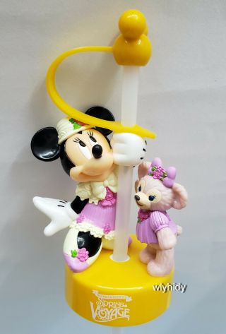 Tokyo Disney Resorts Minnie Mouse & Duffy Shellie May Bottle Cover With Straw