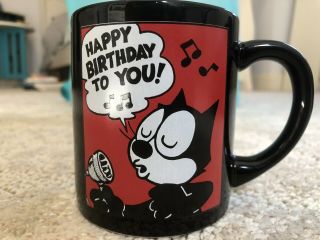 Felix The Cat Productions " Happy Birthday " Mug,  Vintage 1989 “three Cheers”