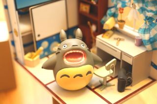 Ghibli Studio Resin My Neighbor Totoro Big Mouth Figure 4“ Tall