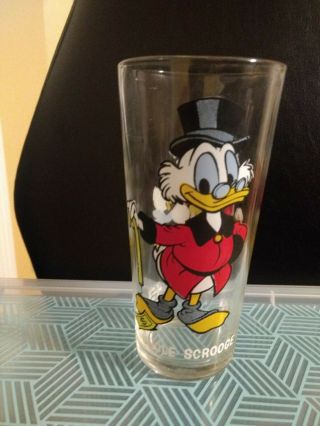 Vintage 1977 Pepsi Collector Series Walt Disney Uncle Scrooge Drinking Glass