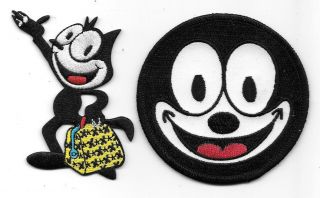 Felix The Cat With Bag Of Tricks And Felix Face Patch Set Of 2