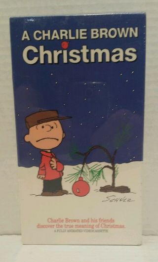 Factory Vhs Tape A Charlie Brown Christmas Sponsored By Shell Oil Co.