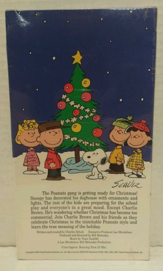Factory VHS Tape A Charlie Brown Christmas Sponsored By Shell Oil Co. 2
