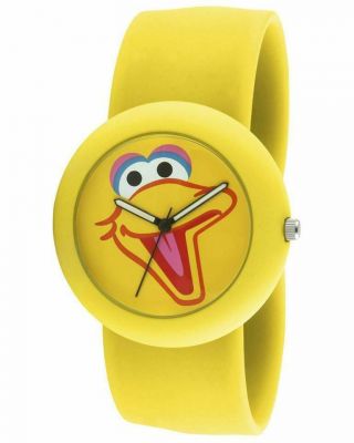 2 Pack Sesame Street Big Bird Wrist Watch Kids Fun Slap Band