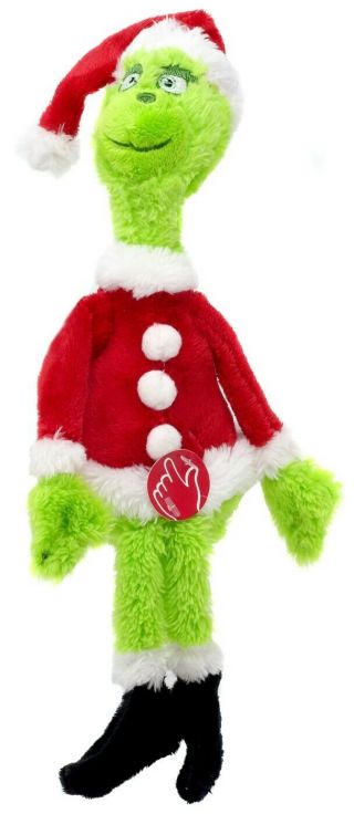 Dr.  Suess The Grinch Movie 8 " Santa With Sound Talking Plush 6 Sayings Christmas