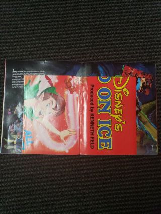 Disney World On Ice Peter Pan Souvenir Program Book with Poster Vintage 1990 ' s 3