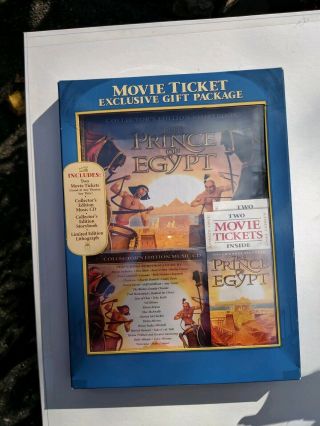 The Prince Of Egypt Movie Ticket Exclusive Gift Package Collectors Dreamworks