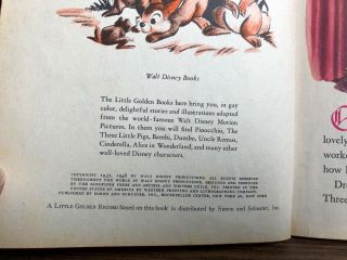 1948 Little Golden Book Walt Disney ' s Snow White & The Seven Dwarfs 3
