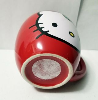 SANRIO Hello Kitty Oval Ceramic Coffee Tea Mug Cup Red White and Pink 2014 3