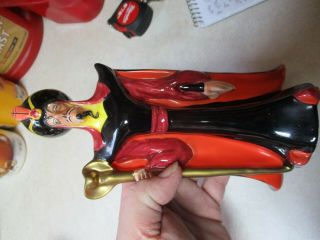 Collectible Walt Disney Villains Jafar Ceramic Figurine Large 8 1/2 "