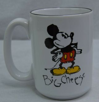 Disney Mickey Mouse Big Cheese Coffee Mug Walt Disney World Ceramic Cup Tea