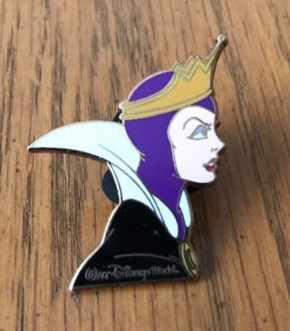 Old Disney Pin Wdw Cast Lanyard Series 2 Evil Queen Profile Snow White Villain