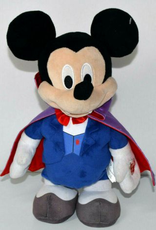 Disney Singing Mickey Mouse Vampire Dracula Holloween Plush Toy Figure Sing Only