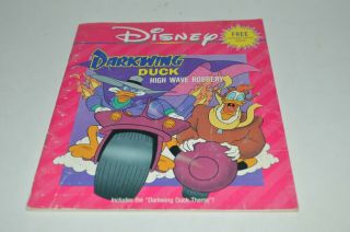 Vintage 1991 Disney Darkwing Duck High Wave Robbery Book Only
