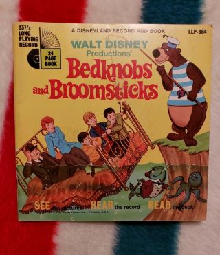 Walt Disney Bedknobs And Broomsticks Disneyland Record And Book Llp - 364