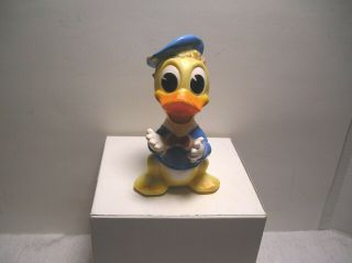 Vintage Walt Disney Productions Donald Duck Squeaky Toy Made In Italy